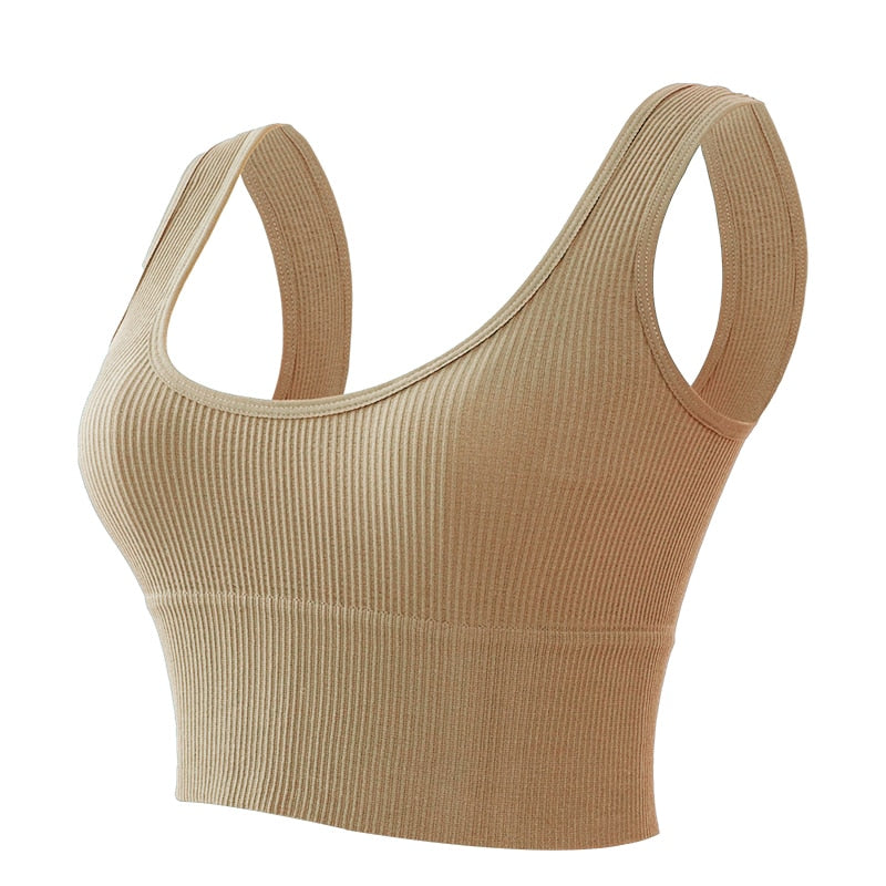 Women Tank Tops Streetwear Push Up Cropped Top