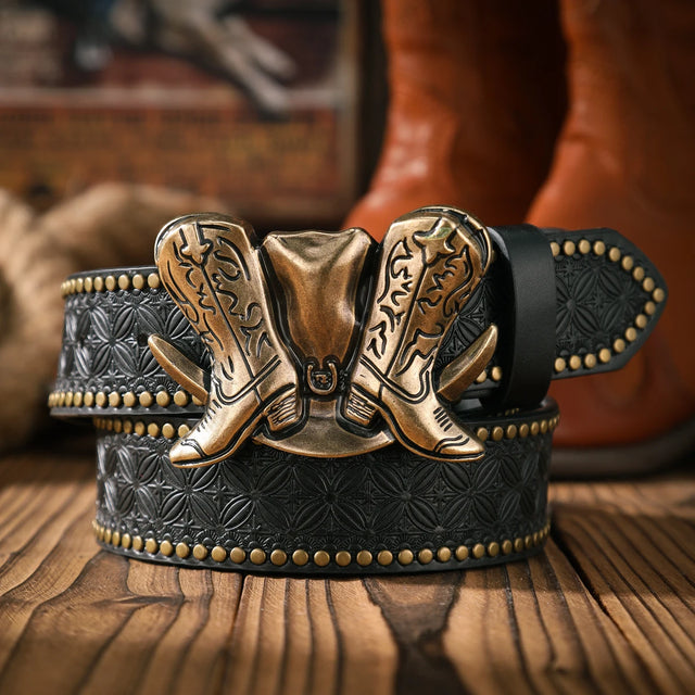 Casual Retro PU Belt – Unisex Western-Style Waist Accessory with Metal Buckle Unisex