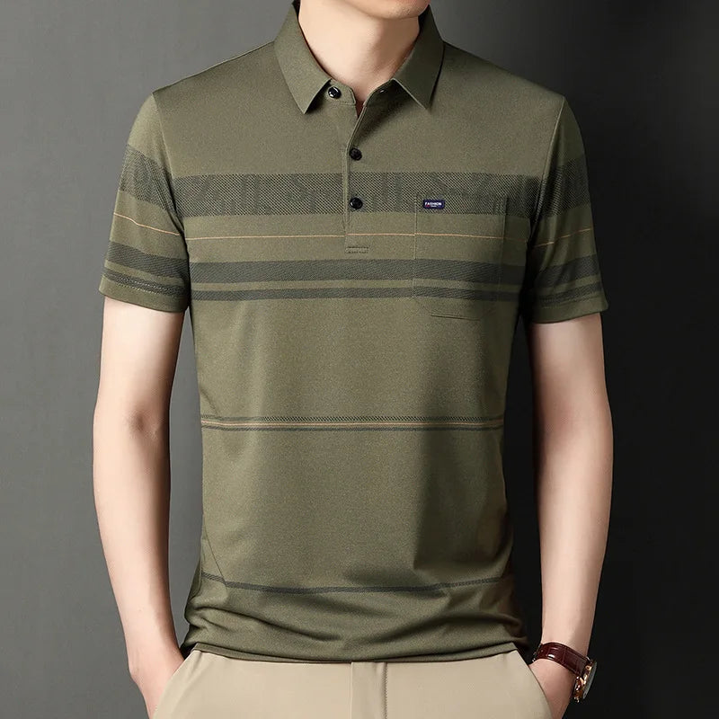 Polo Shirts for Men Casual Short Sleeve Slim Fit