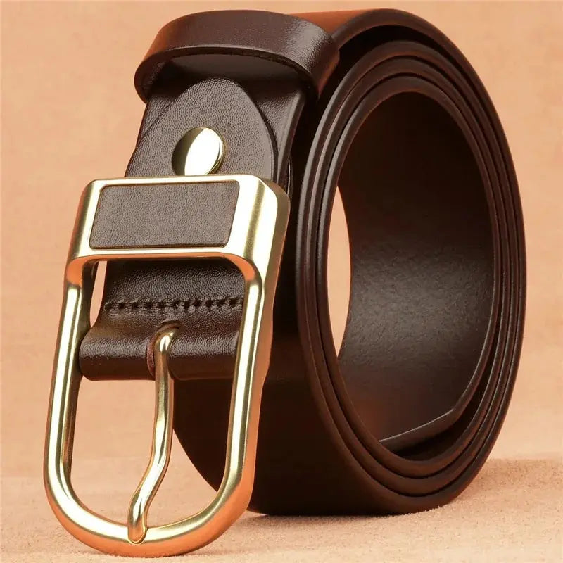 High-Quality Men's Pu Leather Belt with Buckle, Perfect for Jeans, Casual & Office Wear