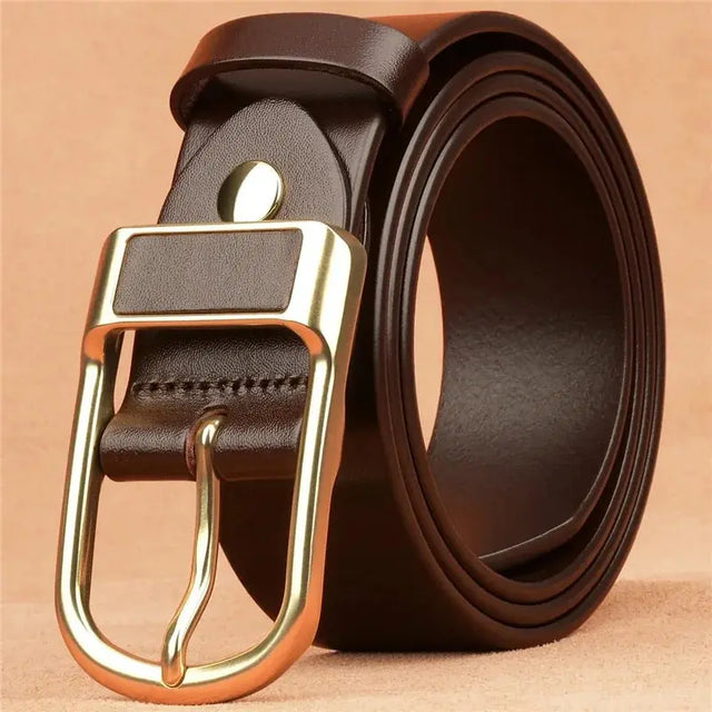 High-Quality Men's Pu Leather Belt with Buckle, Perfect for Jeans, Casual & Office Wear