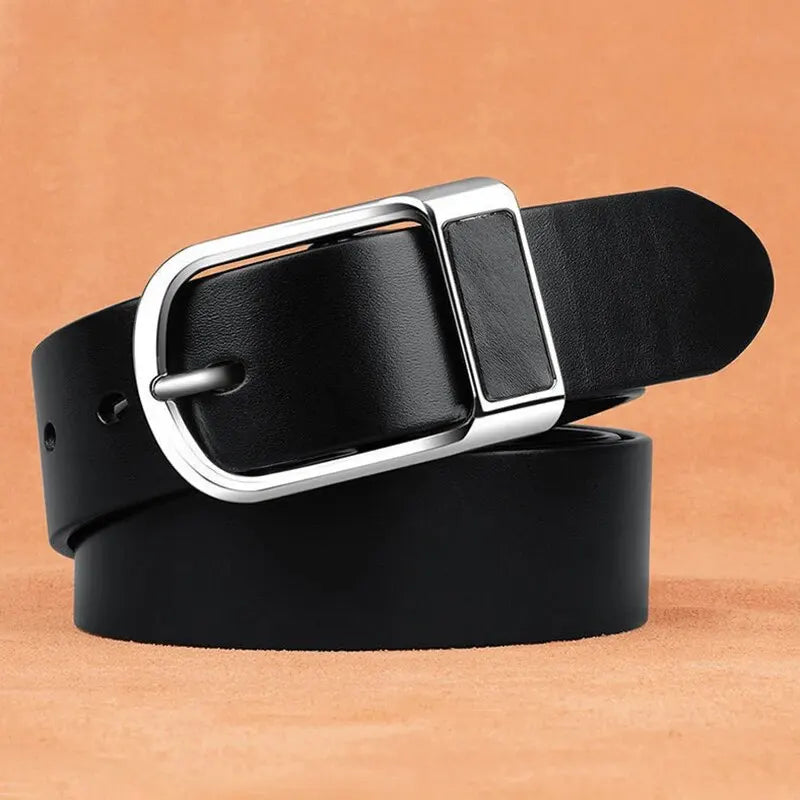 High-Quality Men's Pu Leather Belt with Buckle, Perfect for Jeans, Casual & Office Wear