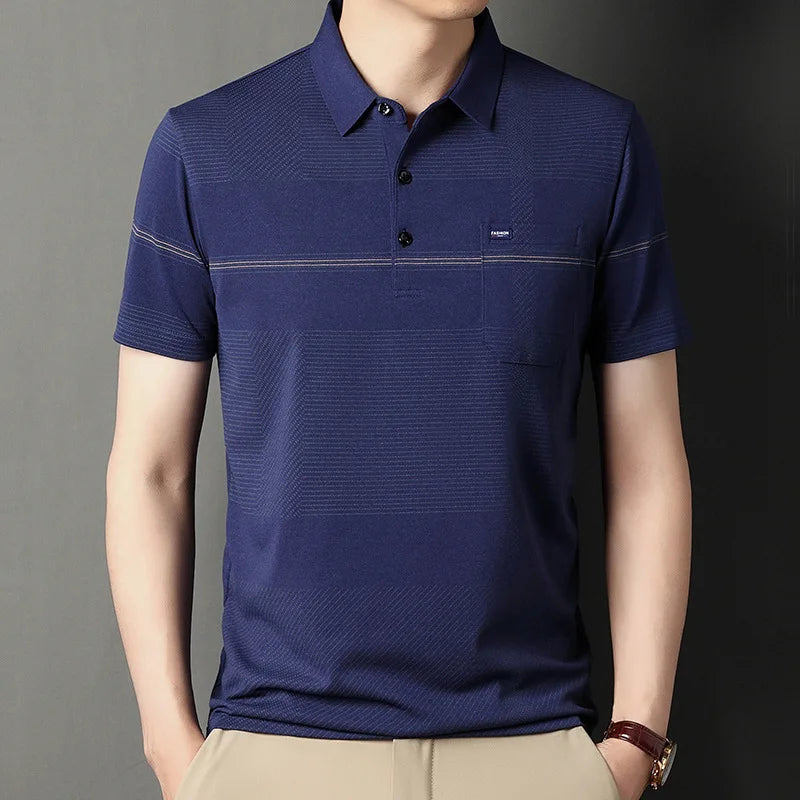 Polo Shirts for Men Casual Short Sleeve Slim Fit
