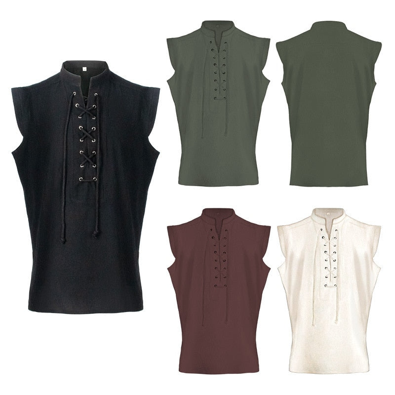 Medieval Vikings Sleeveless Shirt Men