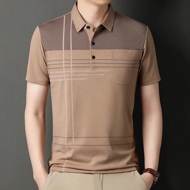 Polo Shirts for Men Casual Short Sleeve Slim Fit