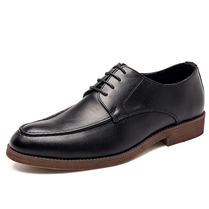 Oxfords Fashion Men Dress Shoes Elegant microfiber Leather Shoes