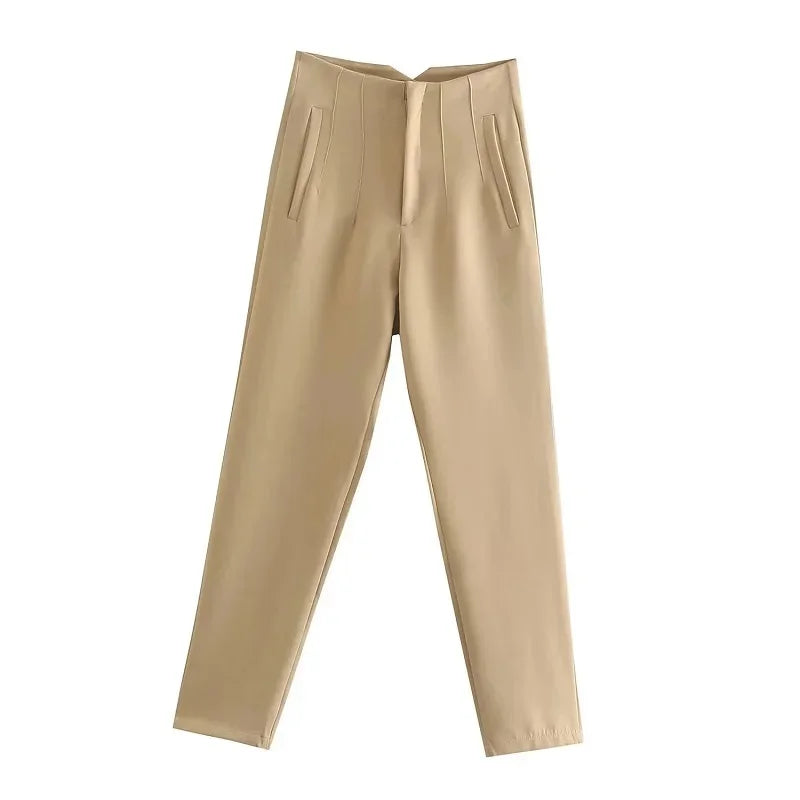 High waist Pants for Women Formal Pants Office outfits Pencil Trousers