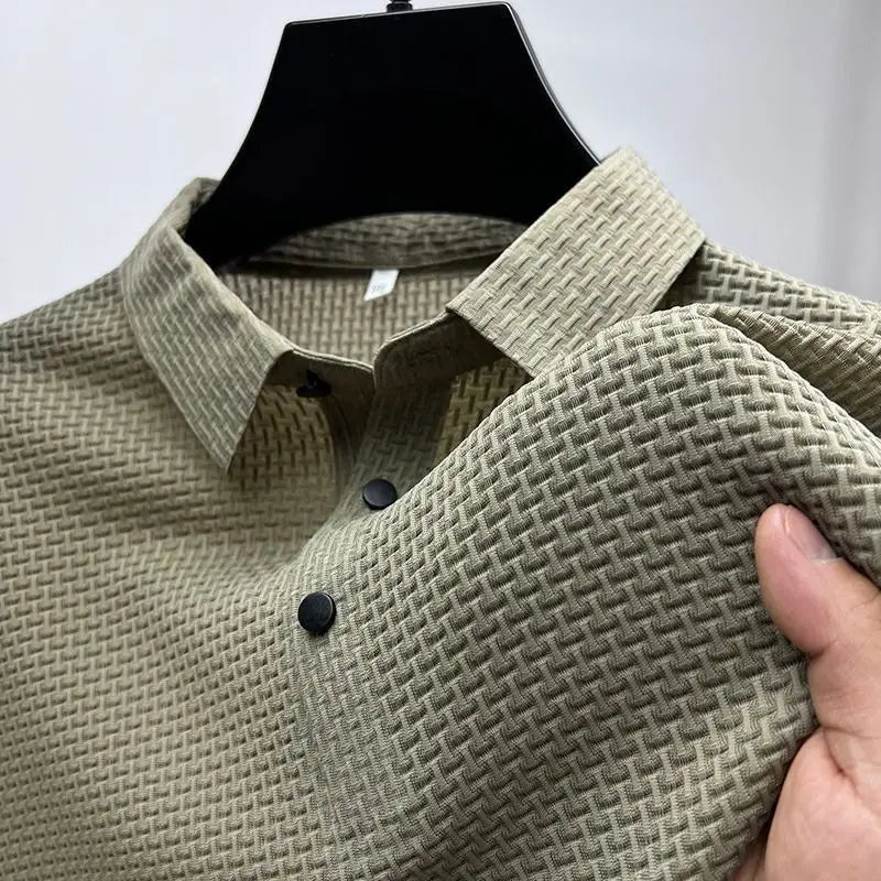 2024 Summer Men Short Sleeved T-shirts Cool and Breathable POLO Shirt