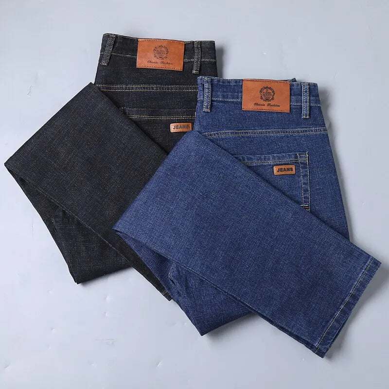 New Men Classic Jeans Jean Homme Pantalones Hombre Men Mannen Soft Denim