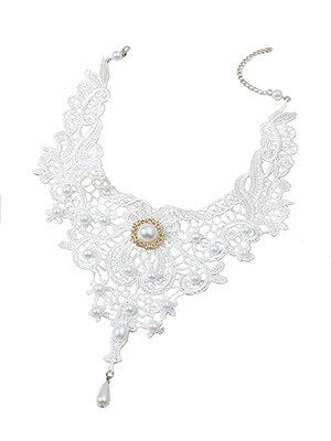 Lace Ladies Necklace Women's Exaggerated Black Clavicle Chain Collar