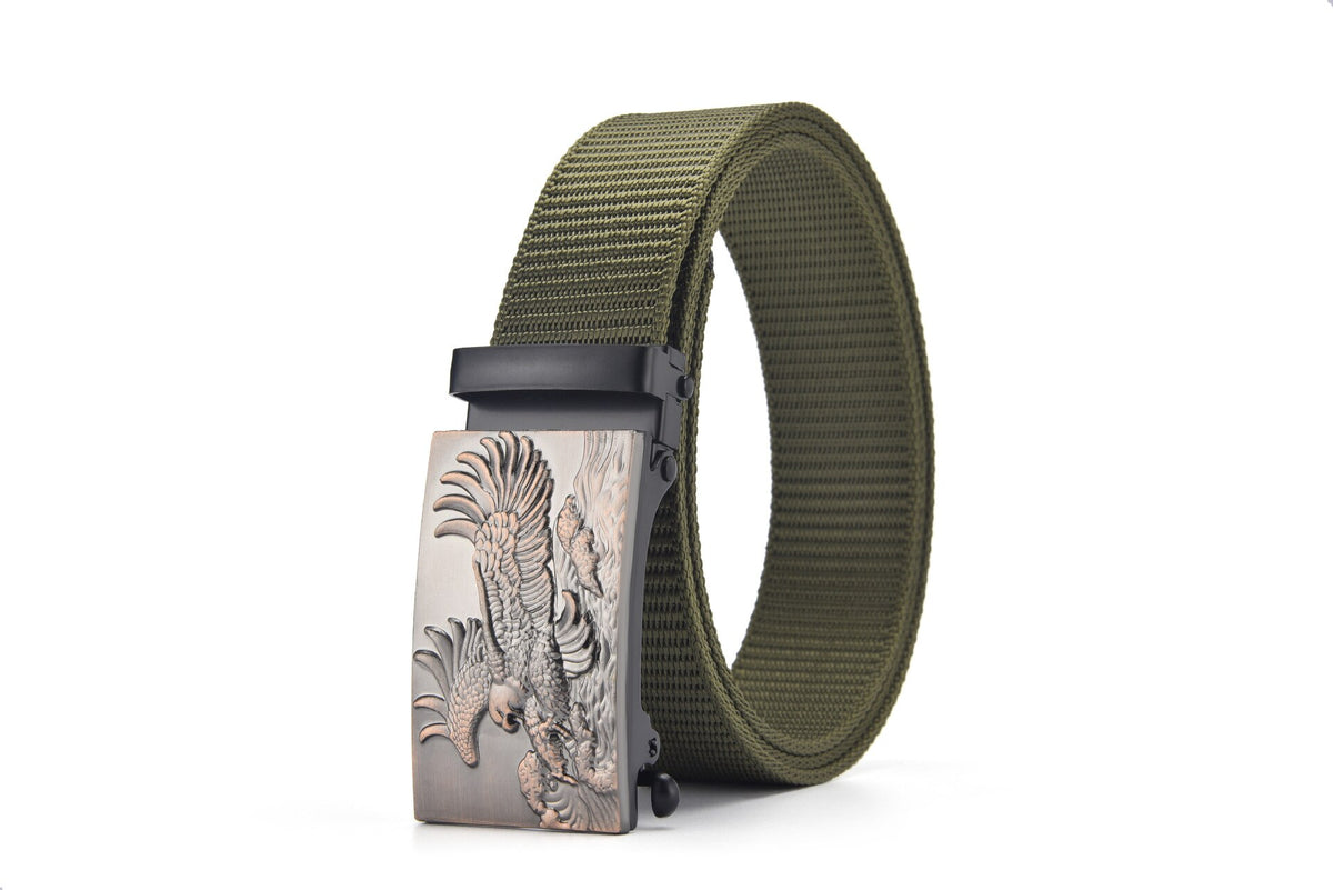 Belt Zodiac Pattern Buckle Head With High Quality Canvas