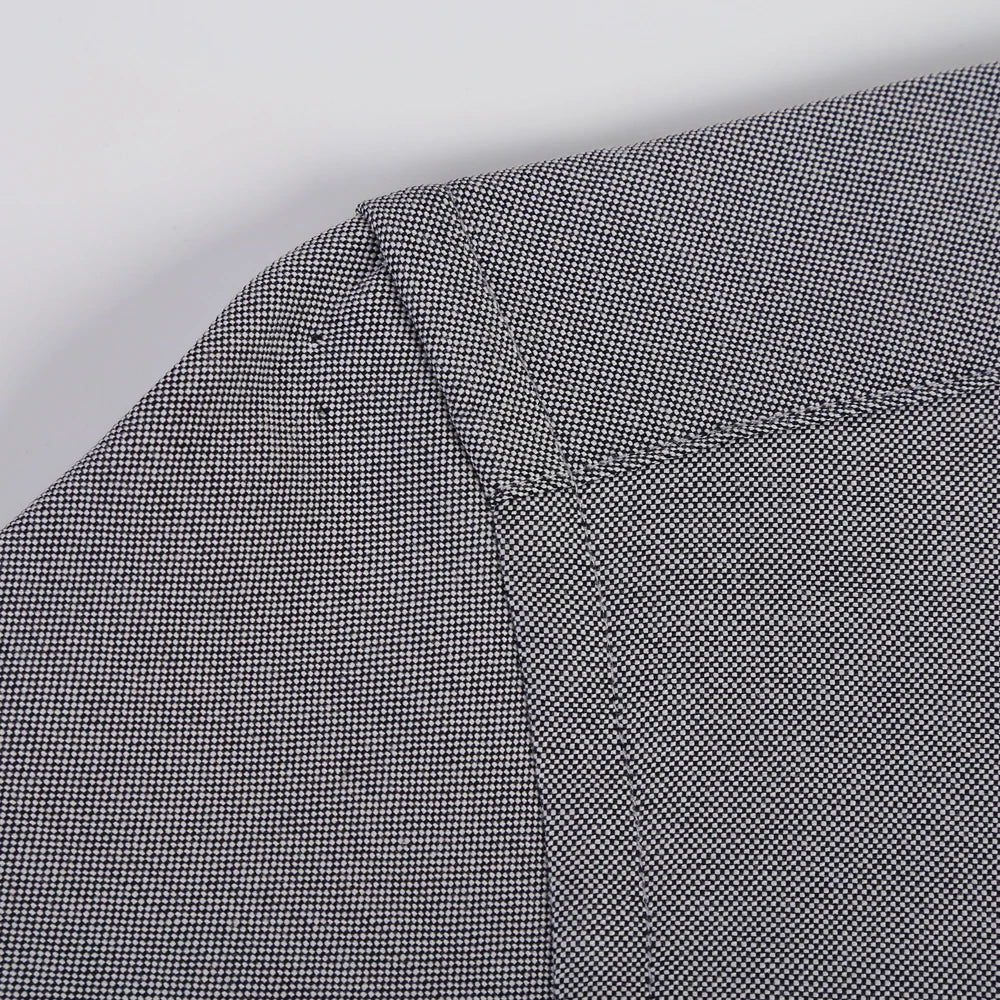 Men's Fashion Long Sleeve Solid Oxford Shirt Single Patch Pocket Standard-fit Button-down Collar Shirts