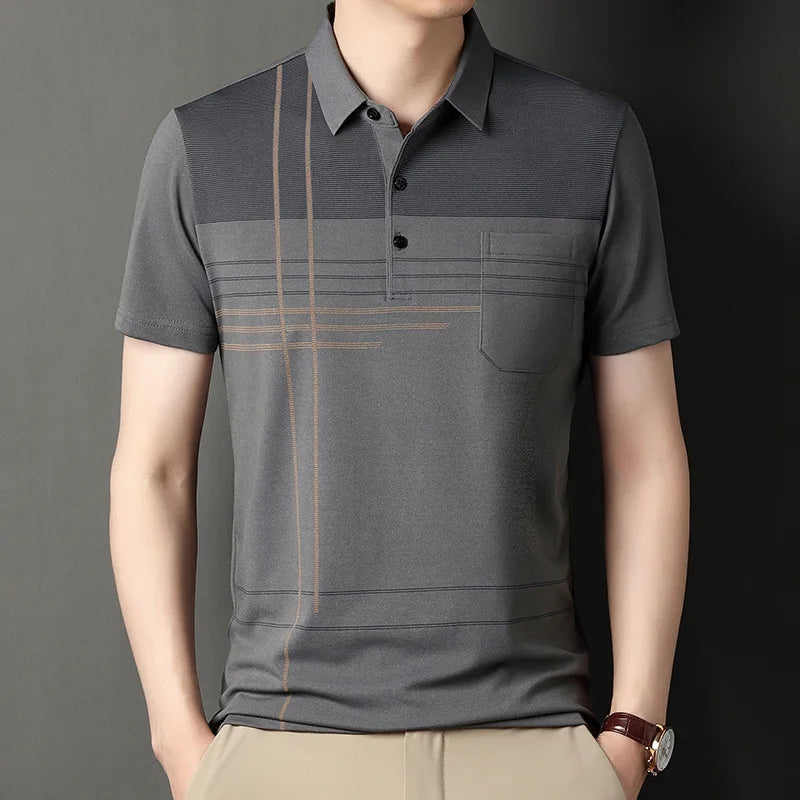 Polo Shirts for Men Casual Short Sleeve Slim Fit