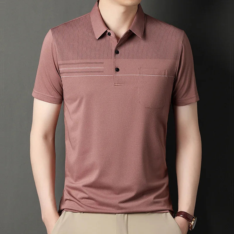 Polo Shirts for Men Casual Short Sleeve Slim Fit