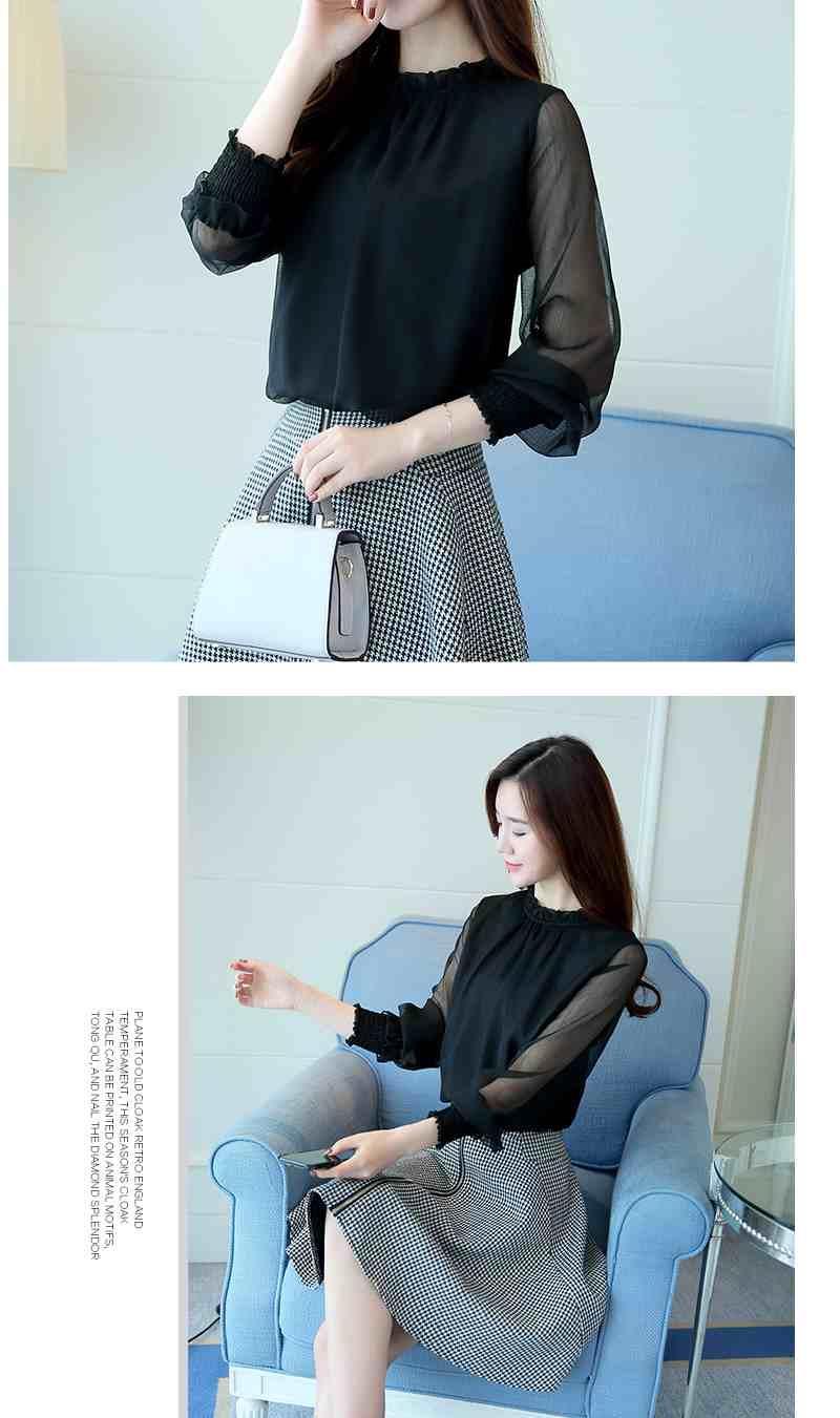 Blouses Leisure Solid Fashion Loose Long Sleeve Blouses Shirts