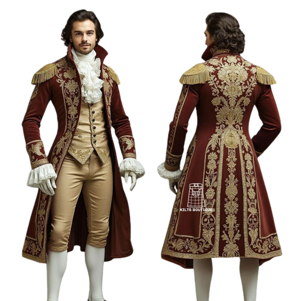 18th Century Men’s Rococo Baroque French Royal Aristocrat Costume – Noble  Count Gentleman Ball Gown Made To Order