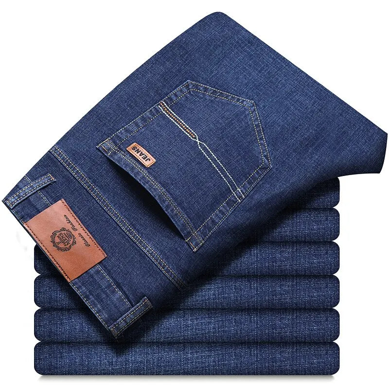New Men Classic Jeans Jean Homme Pantalones Hombre Men Mannen Soft Denim