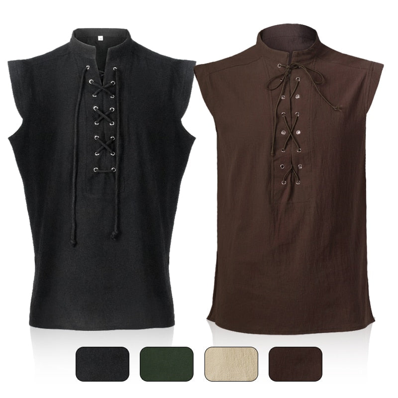 Medieval Vikings Sleeveless Shirt Men