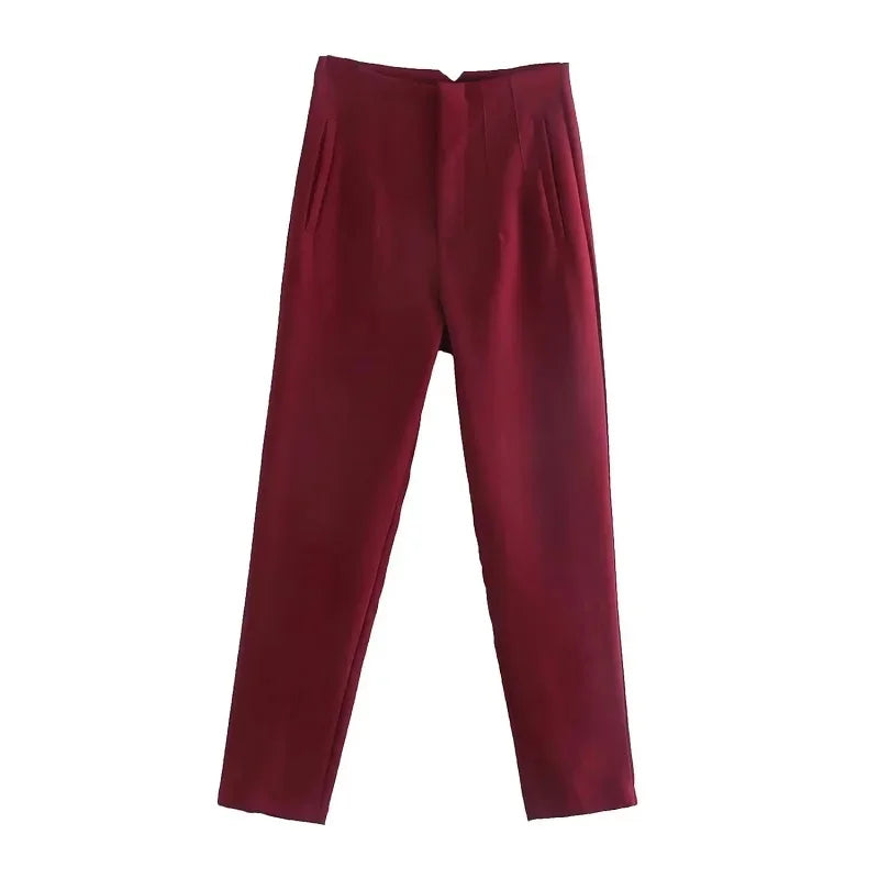 High waist Pants for Women Formal Pants Office outfits Pencil Trousers
