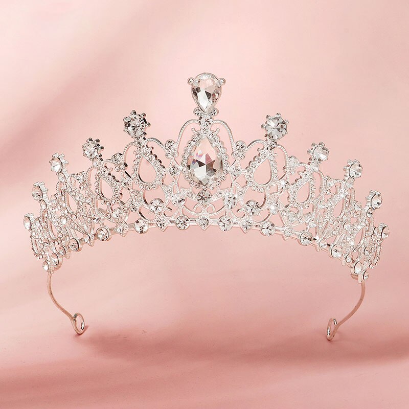 Crystal Wedding Tiara for Women Royal Queen Crown Rhinestone Princess