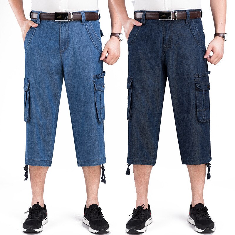 Jeans Shorts  Summer Breeches Multi Side Pocket Casual Bermuda