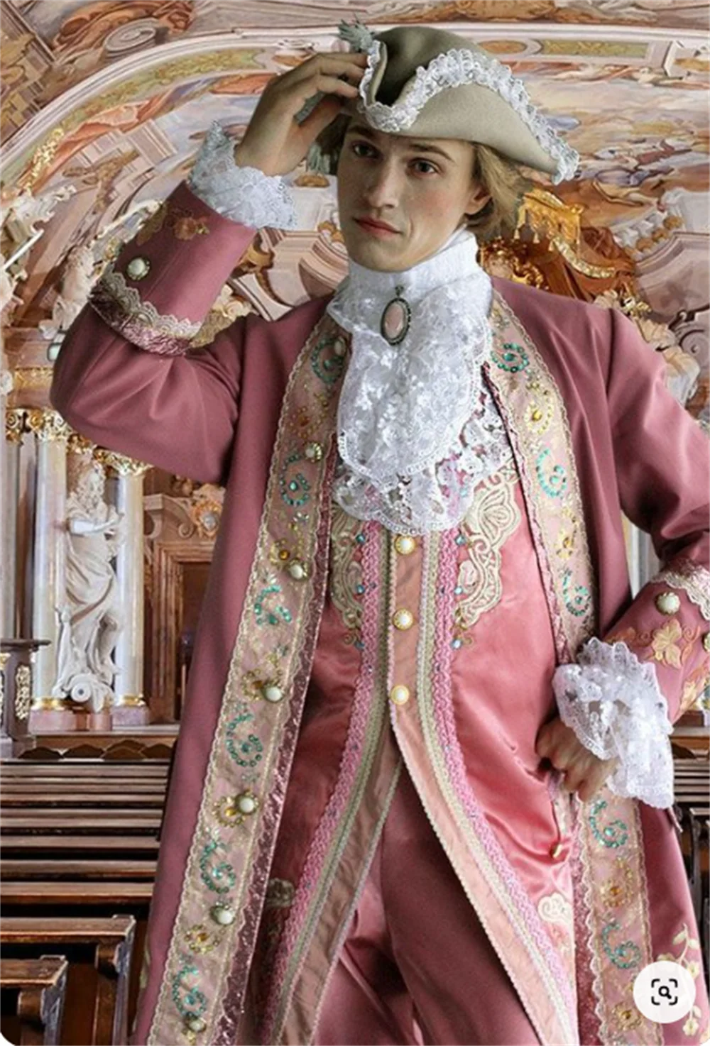 Court Rococo Style 18th Century Victorian Rococo Baroque French Court Prince Noble Costum