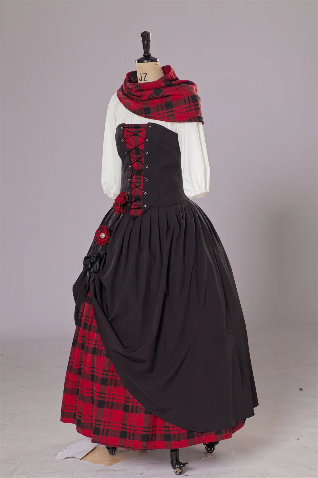 Outlander Claire Fraser Cosplay Dress – Highland Medieval Scottish Costume for Women