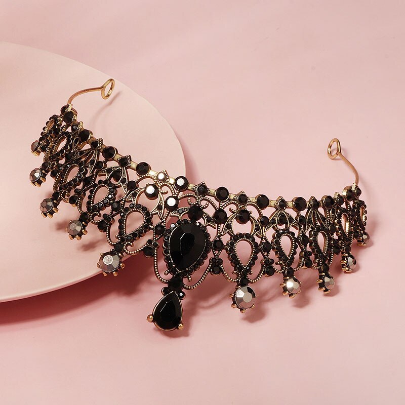 Crystal Wedding Tiara for Women Royal Queen Crown Rhinestone Princess