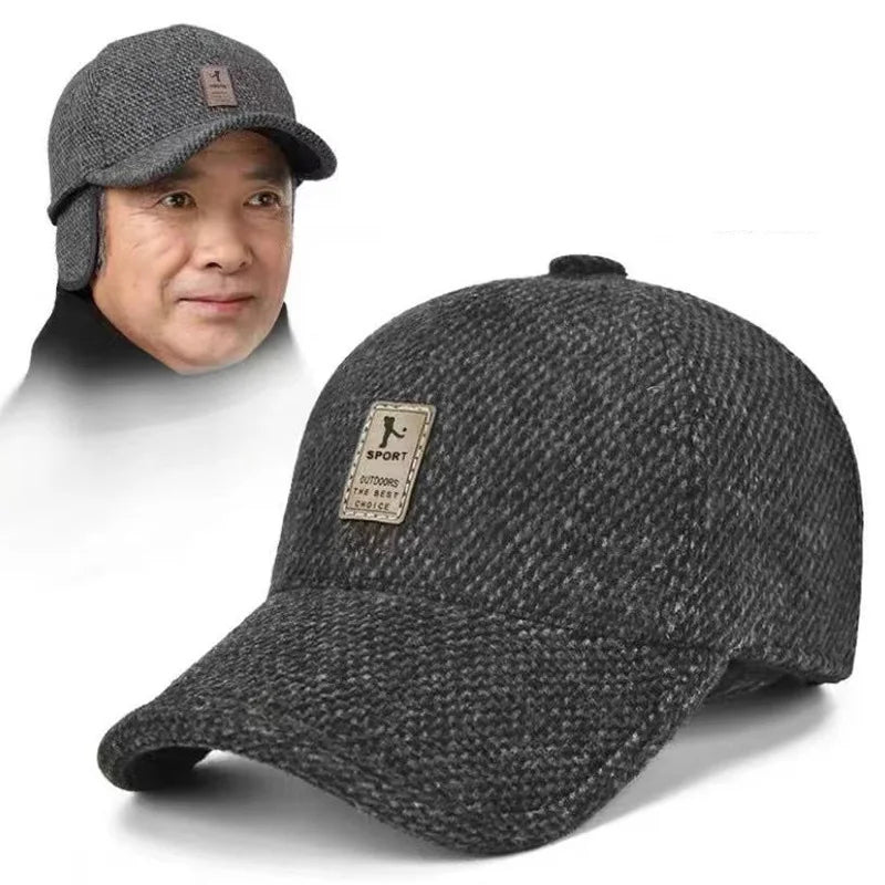 Cotton Hat Men's Hat Autumn & Winter Windshield Baseball Hat