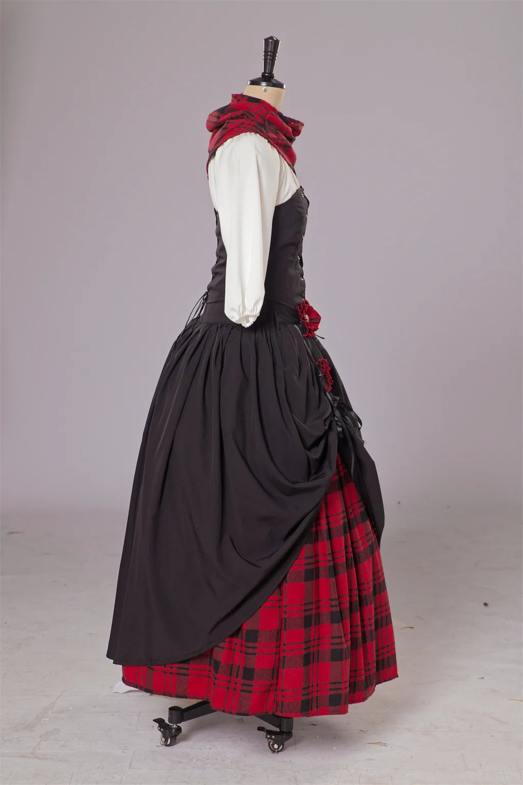 Outlander Claire Fraser Cosplay Dress – Highland Medieval Scottish Costume for Women