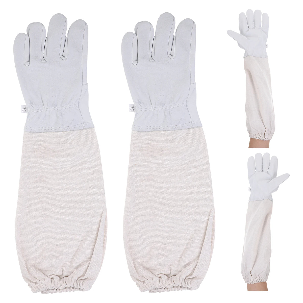 Lightweight Durable Beekeeping Gloves Set – Safety Work Gloves for Beekeeping, Gardening & Industrial Use