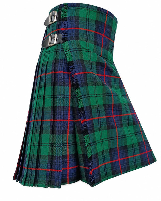 Armstrong Modern Tartan Kilt for Men – Traditional Scottish Highland 8 Yard Kilt with Adjustable Leather Straps