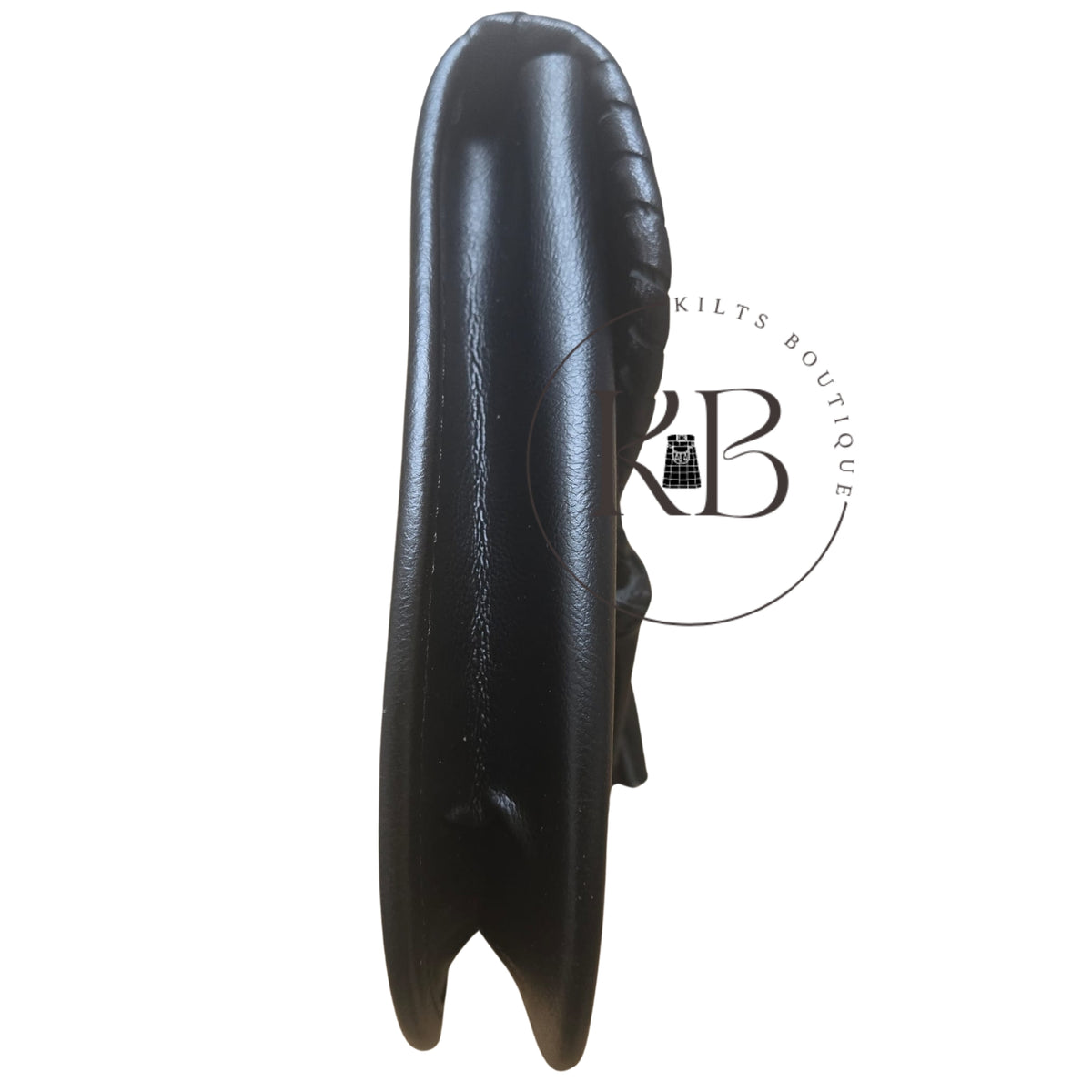 Double Embossed Black Leather Kilt Sporran 3 Tassels With Chain & Belt