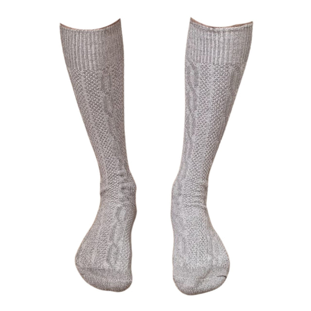 Grey Bavarian Socks Classic Oktoberfest Costume Lederhosen Cotton Socks German Outfit Socks