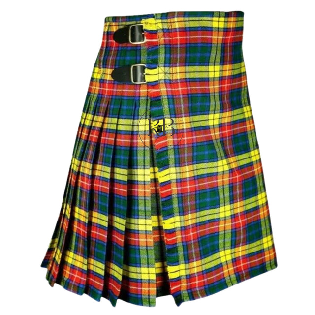 Buchanan Tartan Kilt || 8 Yard Handmade 16oz Traditional Kilt