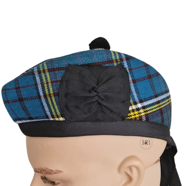 Anderson Tartan Scottish Highland Wear Acrylic Wool Traditional Glengarry Cap beret bonnet / Hat