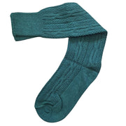 Bavarian Cotton Trachten Socks – Dark Green Knee-High