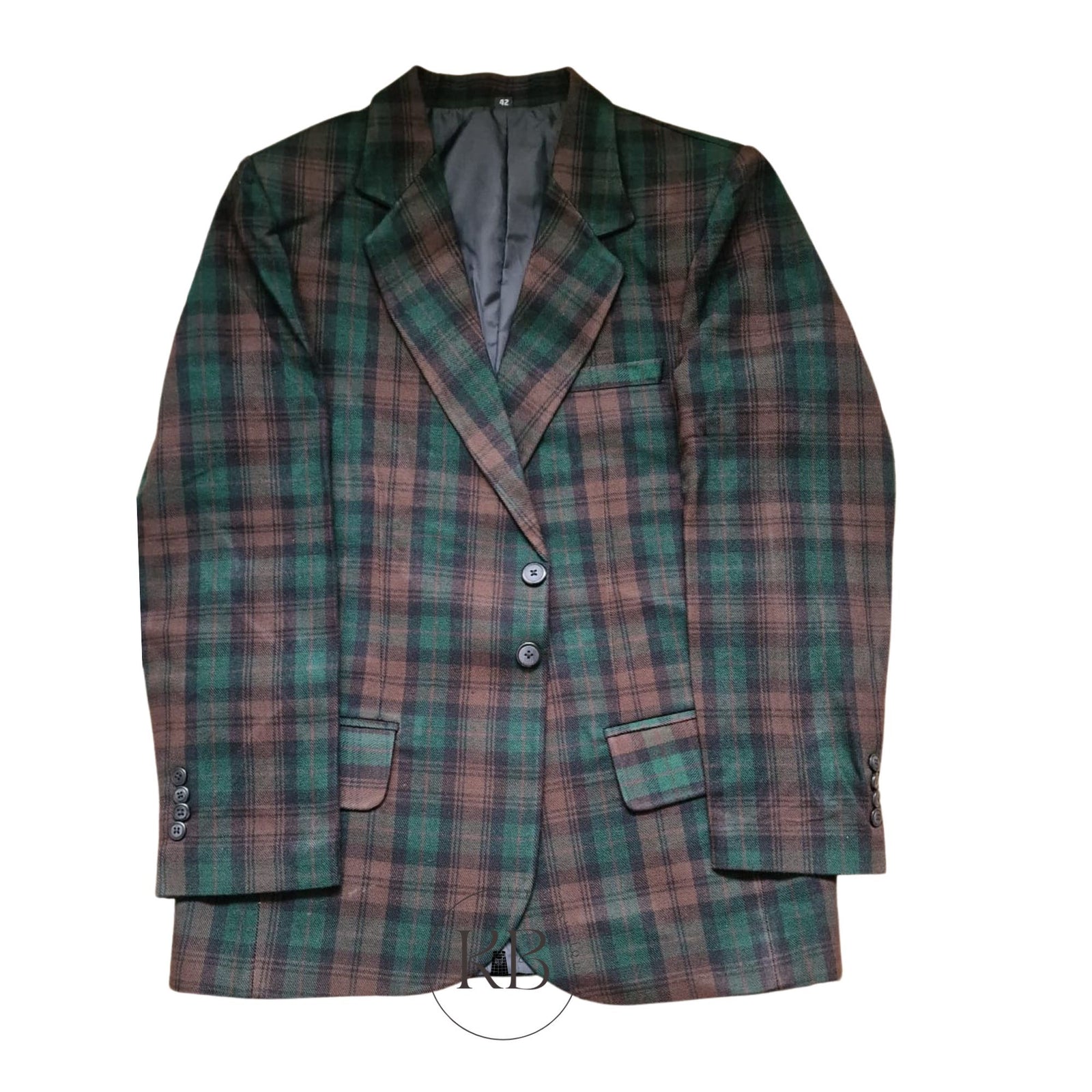 Brown Watch Highland Scottish Men's Tartan Kilt Jacket Dinner Jacket