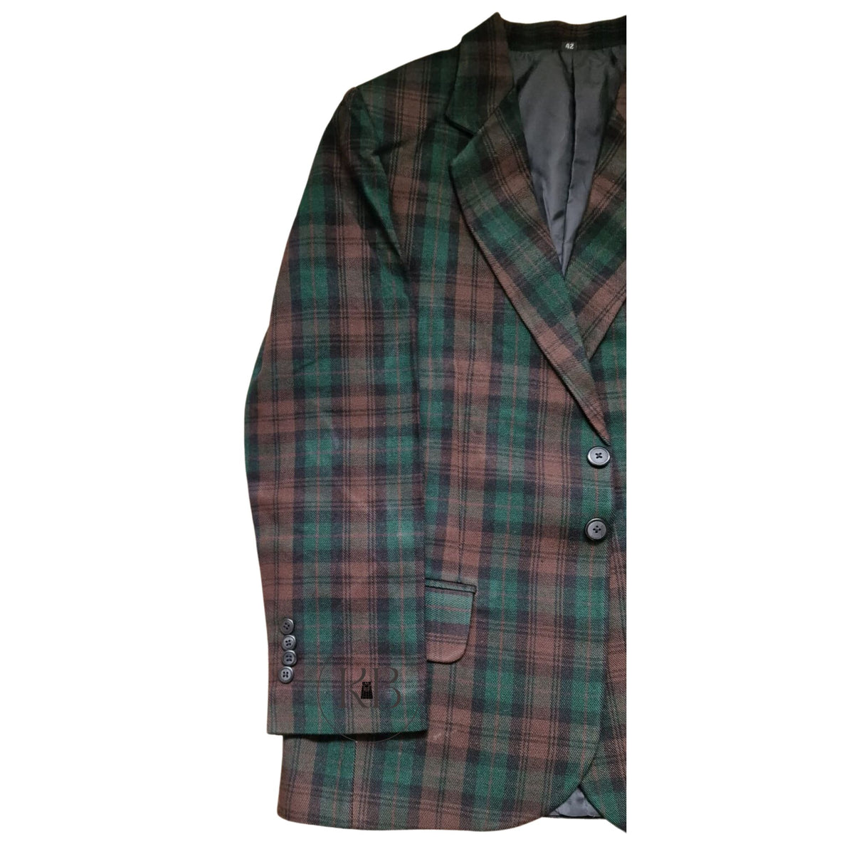 Brown Watch Highland Scottish Men's Tartan Kilt Jacket Dinner Jacket