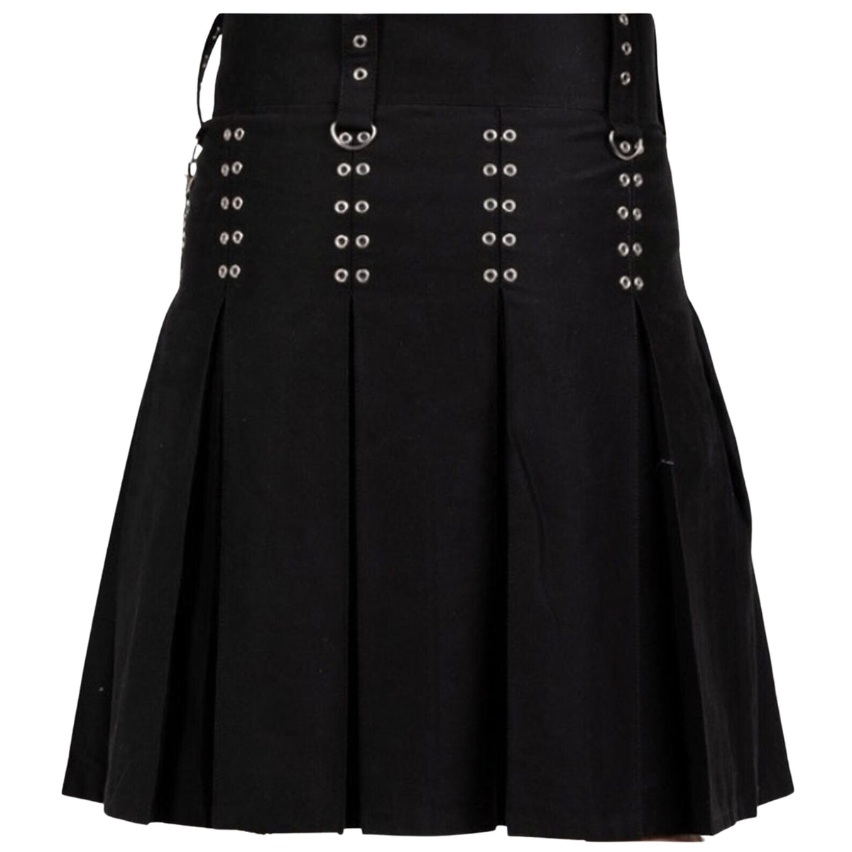 Black Modern Utility Kilt Scottish Gothic Wedding kilts for men's Fashion Kilt
