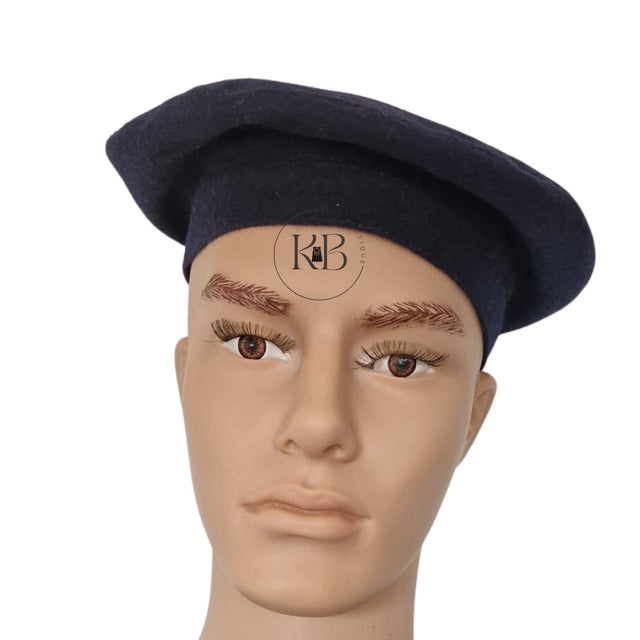 Blue Scottish Tam O Shanter Hat Military Bonnet Beret Balmoral Army Cap Scott's Hat