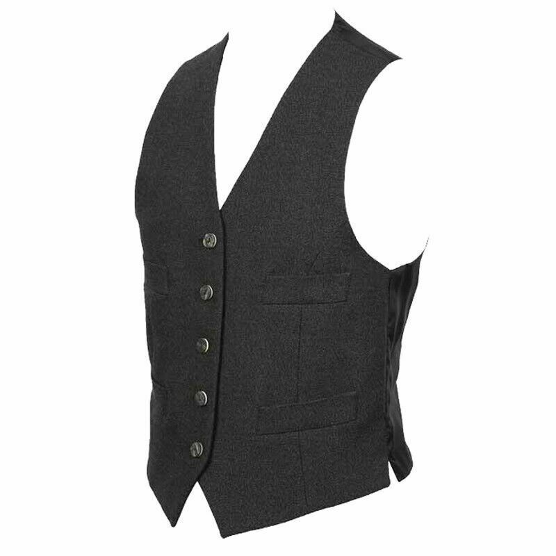 Scottish Grey Wool Argyle Kilt Jacket Vest Wedding Kilt Vest  For Men