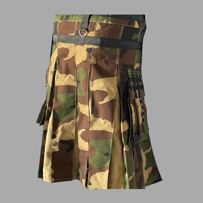 Camouflage Combat Ripstop Modern Hybrid Utility Kilt