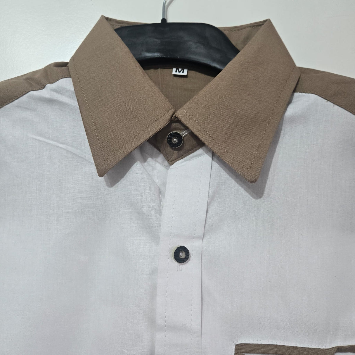 Bavarian Shirt – White Checkered Embroidery Full-Sleeve Men’s Costume