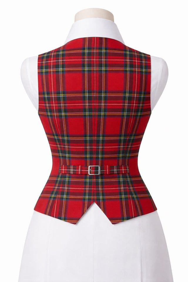 Women’s Royal Stewart Tartan Vest Acrylic Wool Blend, Tailored Fit Made to Order (Copy)