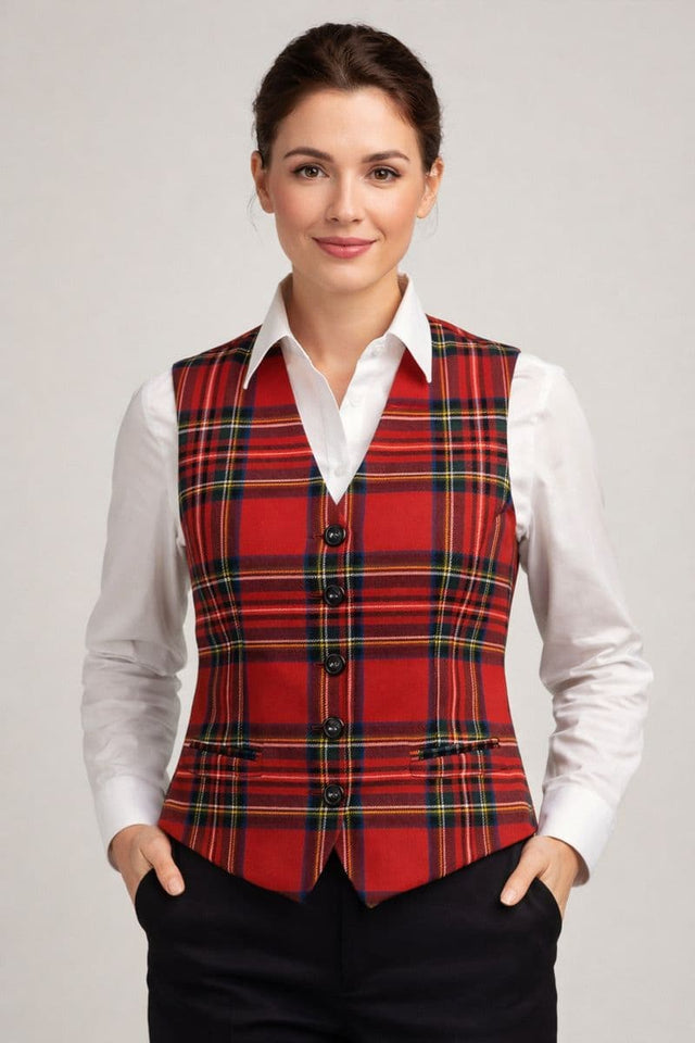 Women’s Royal Stewart Tartan Vest – Classic Scottish Waistcoat