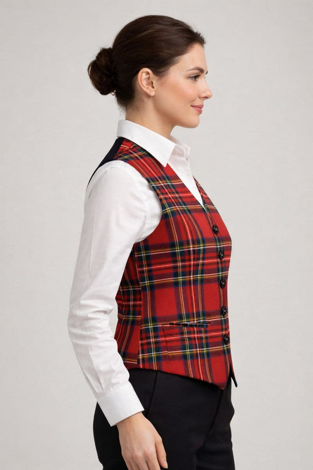Women’s Royal Stewart Tartan Vest – Classic Scottish Waistcoat