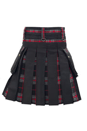 Men’s Scottish Gothic Utility Kilt | Spirit of Bruce Tartan Hybrid Kilt with Front Apron & Custom Multi-Tartan Options