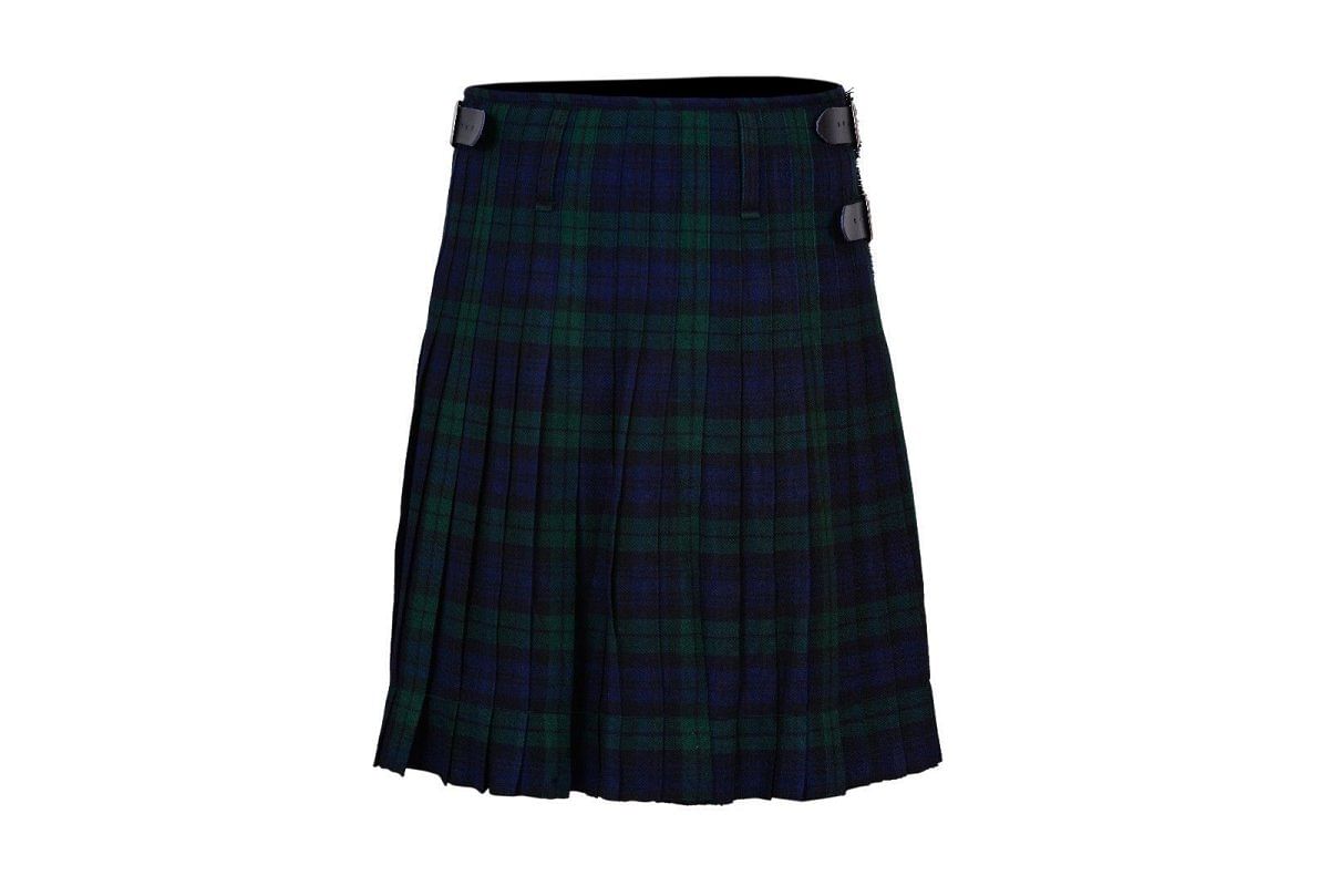 Black Watch 8 Yard Premium 16oz Scottish Men's Traditional Highland Dress Tartan Kilt Outfit Wedding Party Events