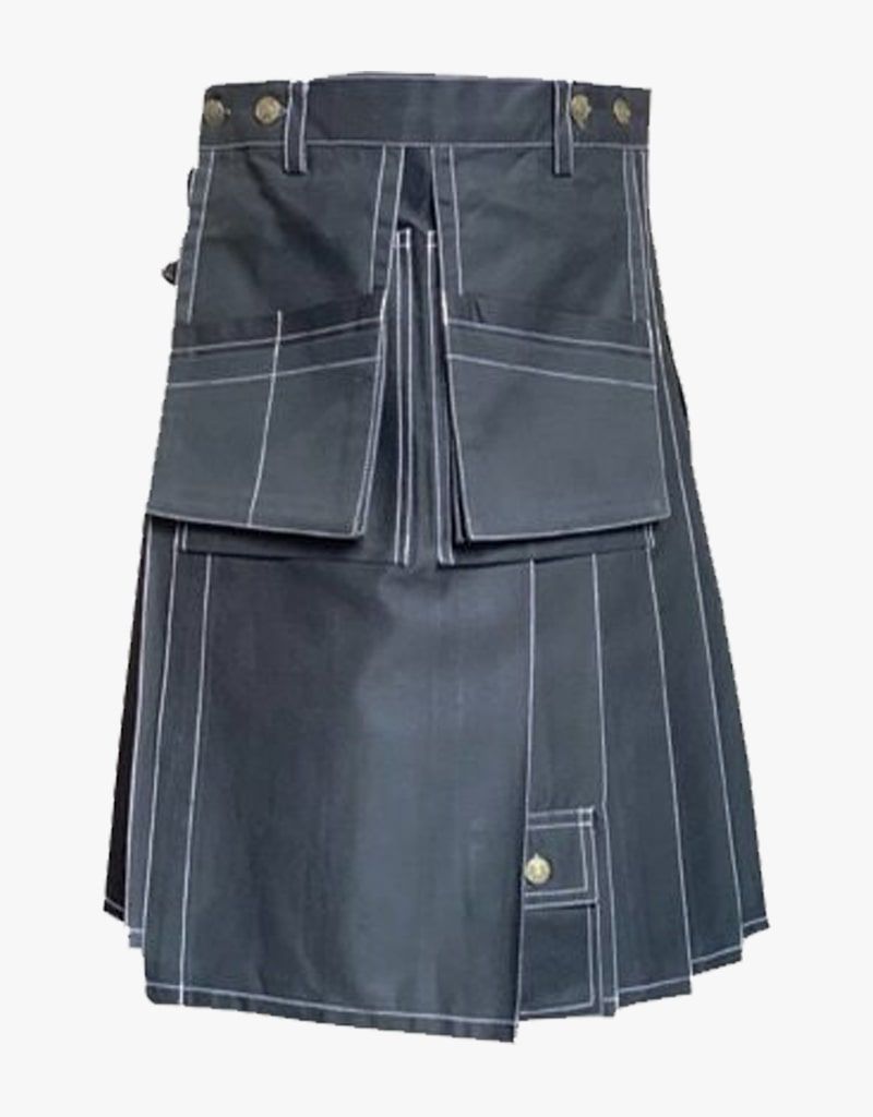 Grey Craftman Workout Cargo Kilt